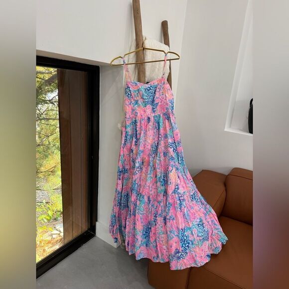Lilly Pulitzer EDITH MIDI DRESS FITS S-M - Picture 8 of 8